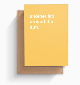 "Another Lap Around The Sun" Birthday Card