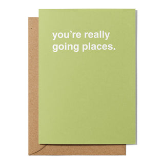"You're Really Going Places" Farewell Card