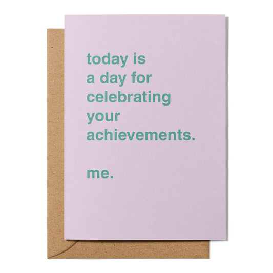 "Celebrating Your Achievements" Greeting Card