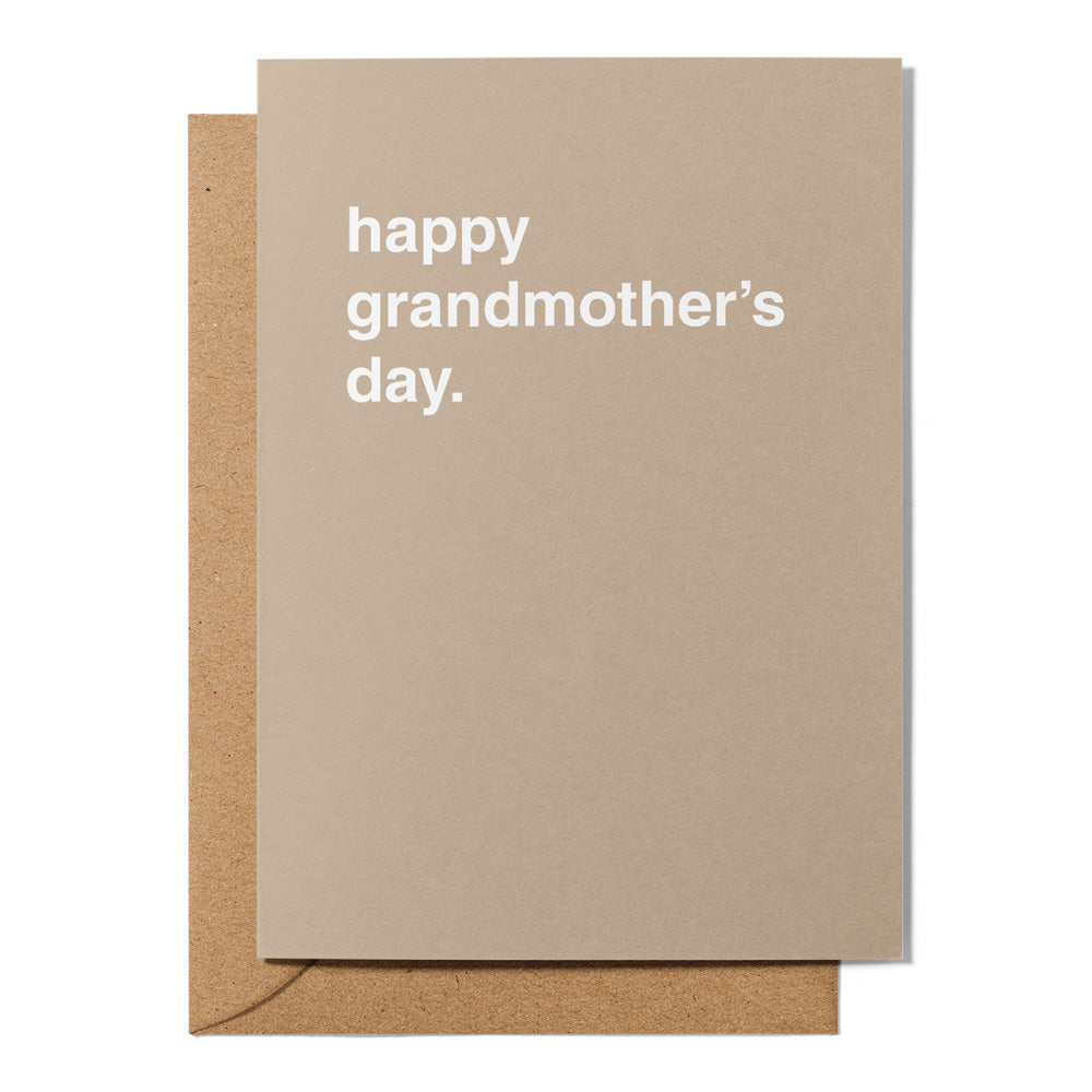 "Happy Grandmother's Day" Mother's Day Card