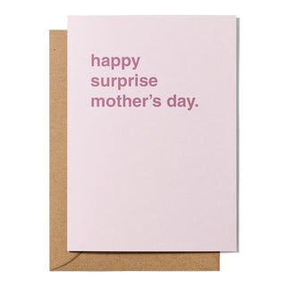 "Happy Surprise Mother's Day" Mother's Day Card