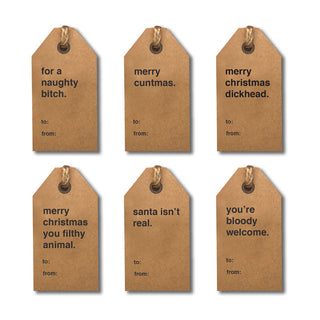 Assorted Christmas Gift Tags 6 Pack - Series 2