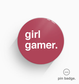 "Girl Gamer" Pin Badge