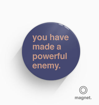 "You Have Made a Powerful Enemy" Fridge Magnet